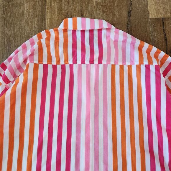 NWOT Beach Riot Oversized Alexa Stripe Top Lrg Colorful Preppy Vacay Beach Happy - Picture 10 of 12